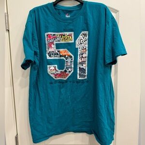 Ichiro Suzuki Seattle Mariners Majestic Retirement T-Shirt - Aqua - 2XL